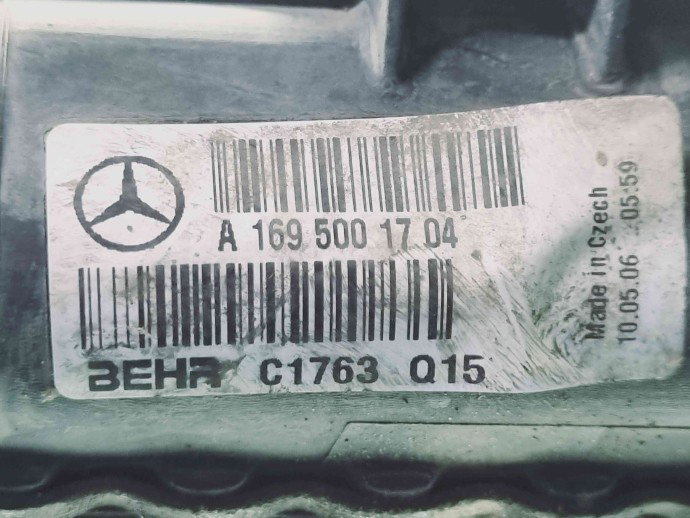 Radiator apa Mercedes Clasa B (W245) [Fabr 2005-2011] A1695001704 2.0 75KW / 102CP