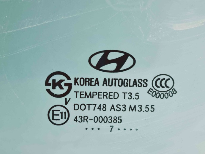 Geam usa stanga spate Hyundai Santa Fe 2 (CM) [Fabr 2005-2012] OEM