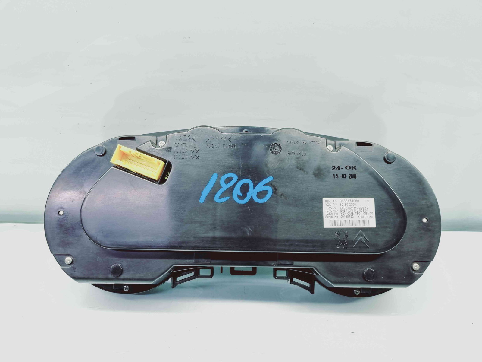 Ceas bord Peugeot 3008 [Fabr 2009-2016] 9666174980 - imagine 4