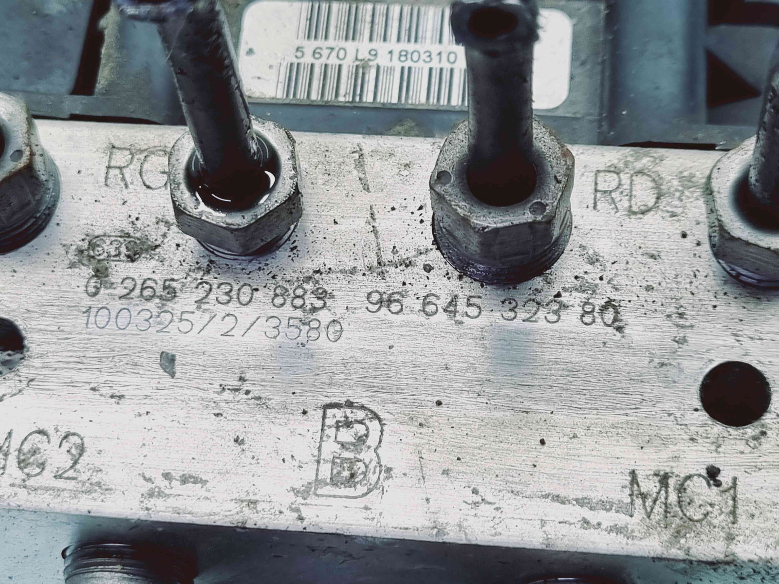 Pompa ABS Peugeot 3008 [Fabr 2009-2016] 0265951326 n 0265230883 n 9664 1.6 HDI 9HZ 80KW / 110CP 1.6 HDI 9HZ 80KW / 110CP - imagine 3