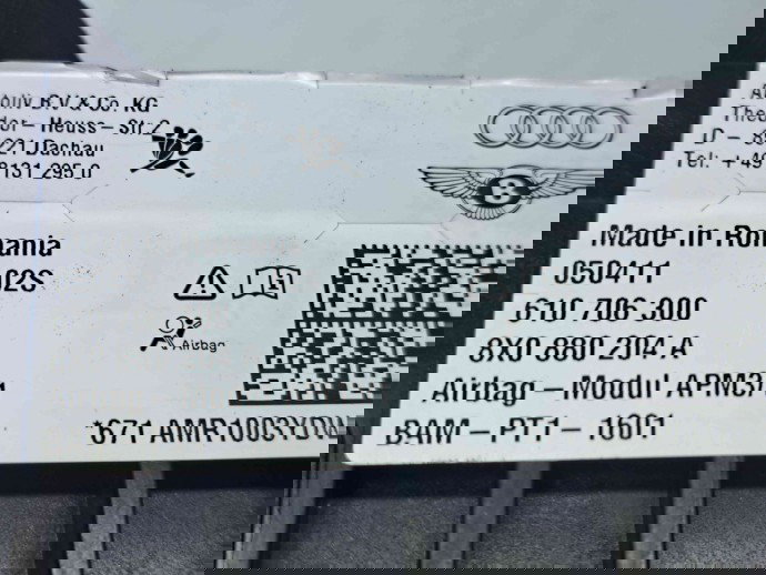  Airbag pasager Audi A1 (8X1) [Fabr 2010-2018] 8X0880204A