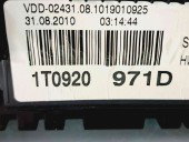  Ceas bord Volkswagen Touran (1T3) [Fabr 2010-2015] 1T0920971D