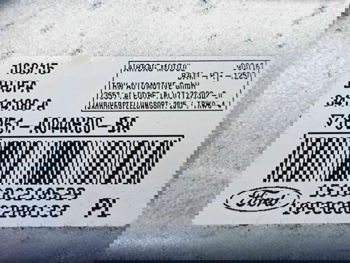  Airbag pasager Ford Fiesta 6 [Fabr 2008-2019] 8V51-A044H30-BA