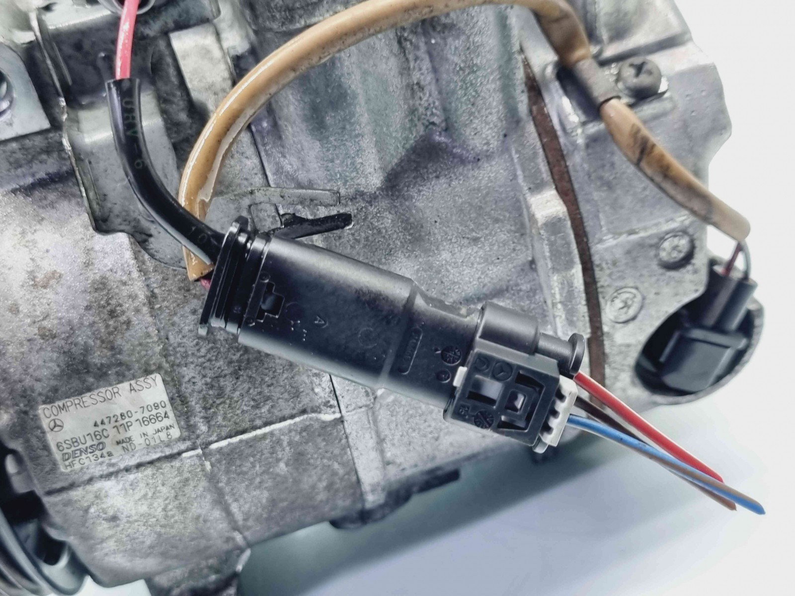 Compresor clima Mercedes Clasa C (W204) [Fabr 2007-2014] 447280-7090 2.2 CDI 651911 - imagine 4