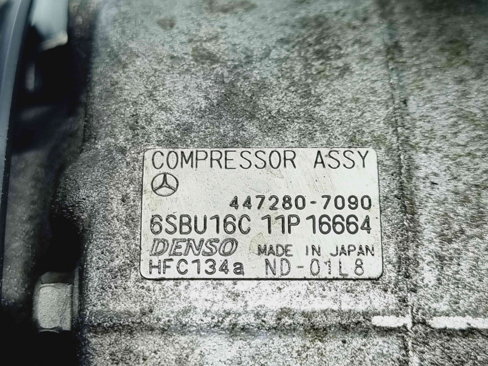 Compresor clima Mercedes Clasa E (W212) [Fabr 2009-2016] 447280-7090 2.2 CDI 651911 - imagine 2