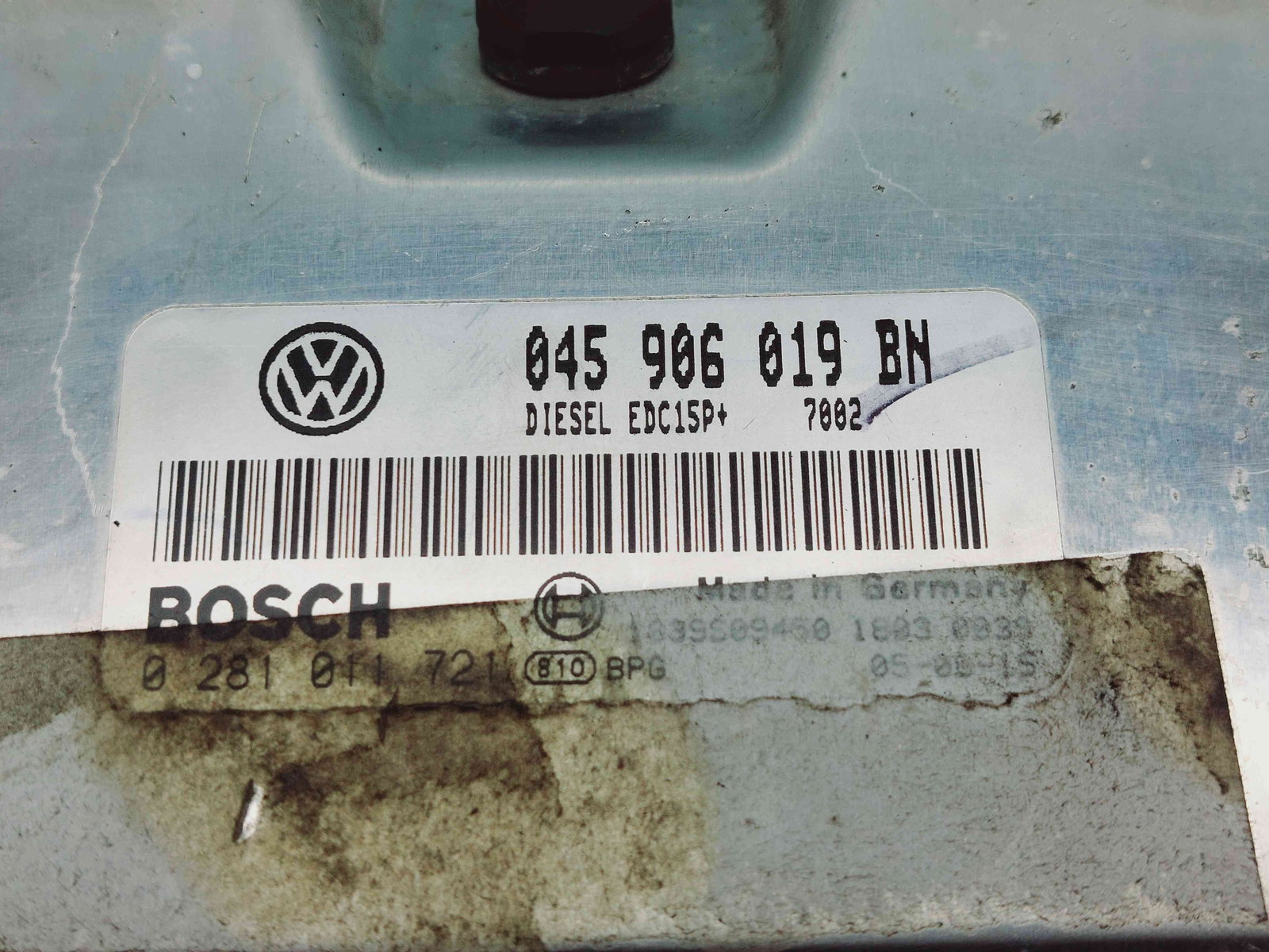 Calculator motor ECU Volkswagen Fox (5Z1, 5Z3) [Fabr 2003-2011] 045906019BN / EDCP15P+ 1.4 TDI BNM 51KW / 69CP 1.4 TDI BNM 51KW / 69CP - imagine 3