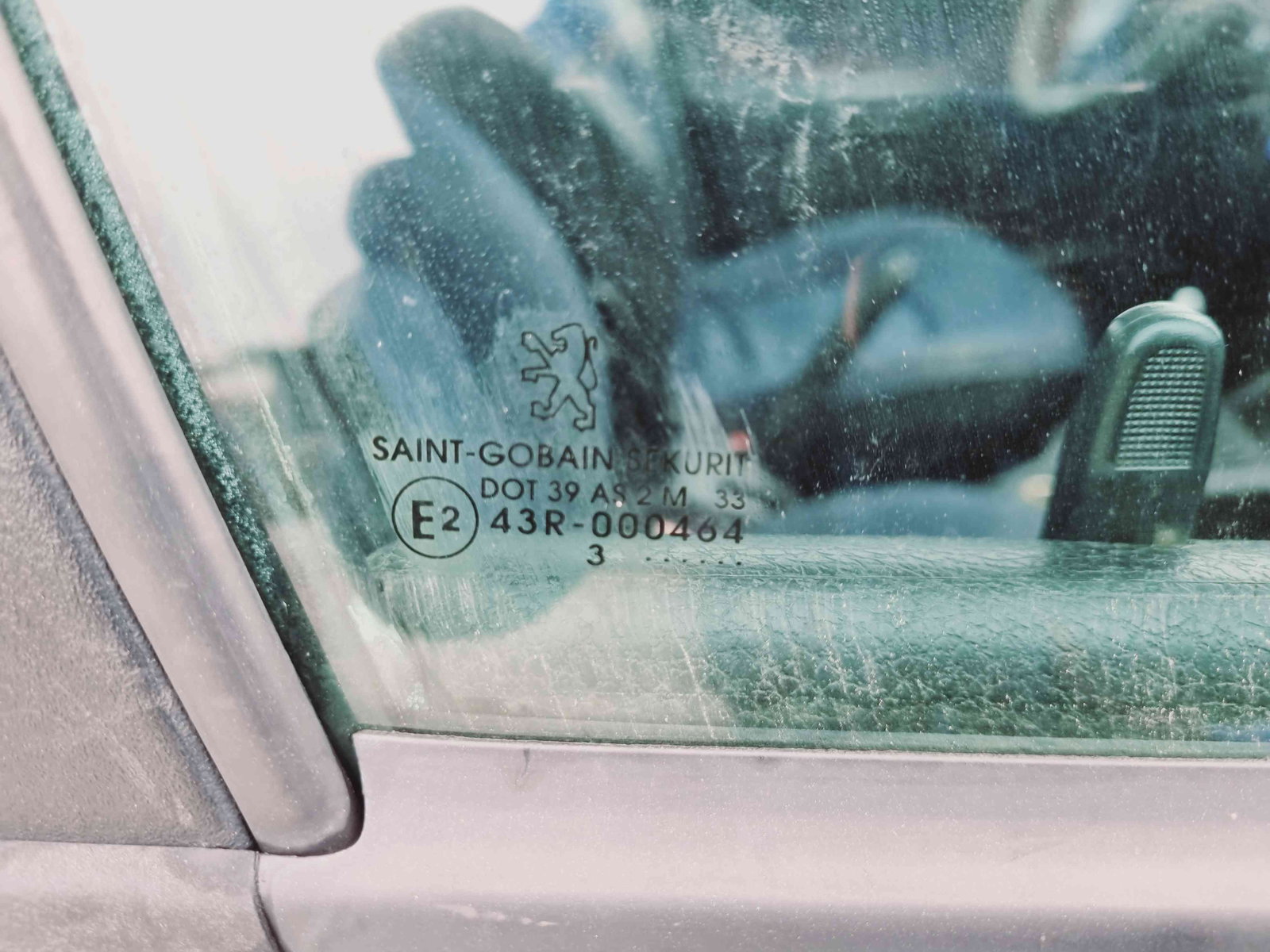 Geam usa dreapta fata Peugeot 206 [Fabr 1998-2009] OEM - imagine 2