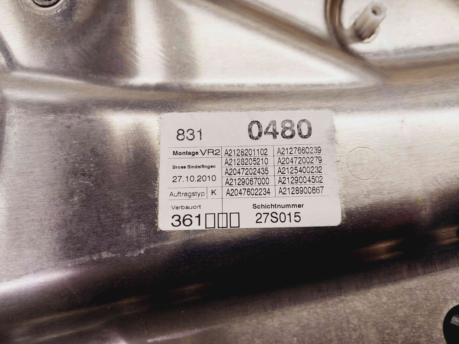 Macara electrica geam dreapta fata Mercedes Clasa E (W212) [Fabr 2009-2016] A2128201102 - imagine 5