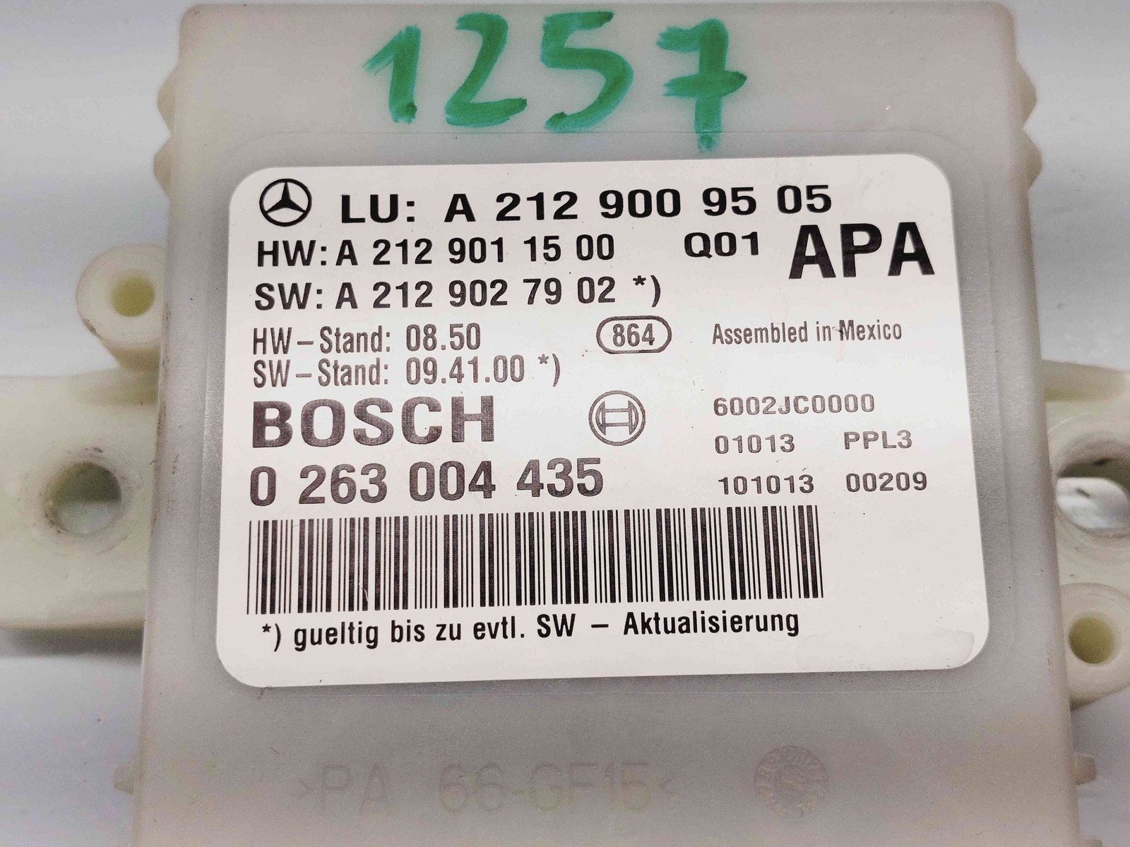 Modul senzori parcare Mercedes Clasa E (W212) [Fabr 2009-2016] A2129009505 - imagine 4