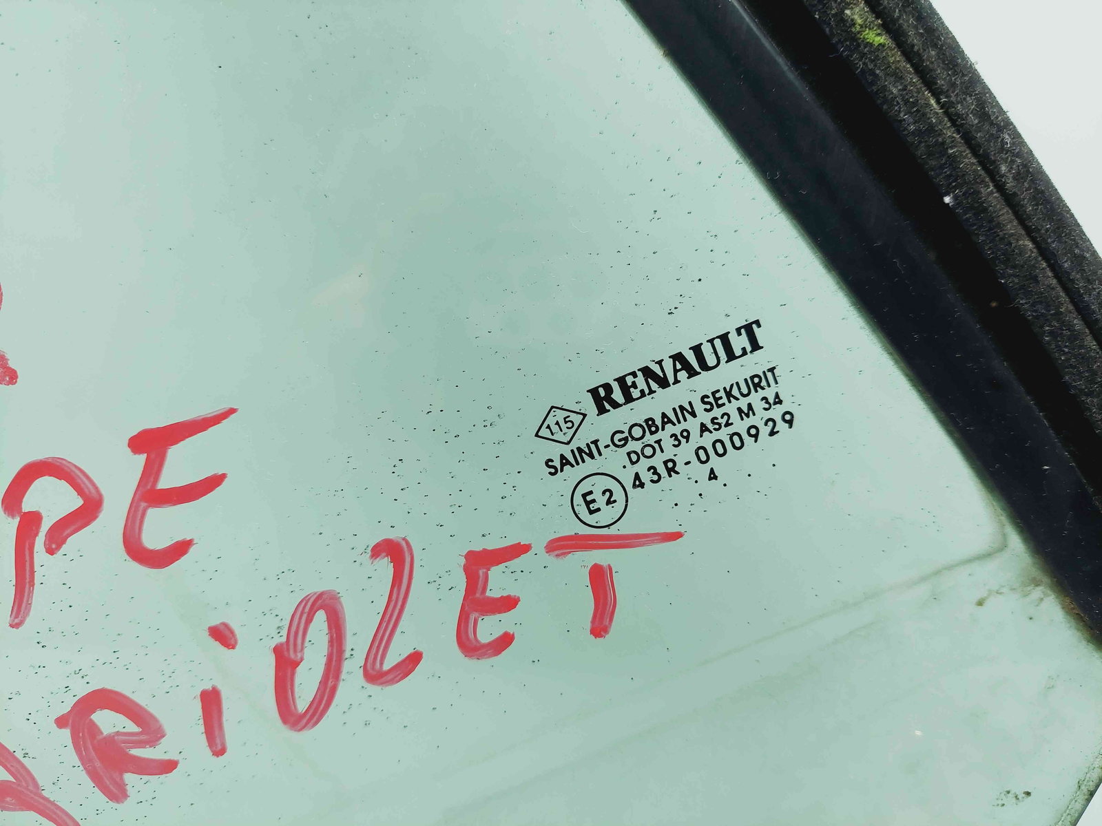 Geam usa dreapta spate Renault Megane 2 Coupe-Cabriolet [Fabr 2002-2008] OEM - imagine 4