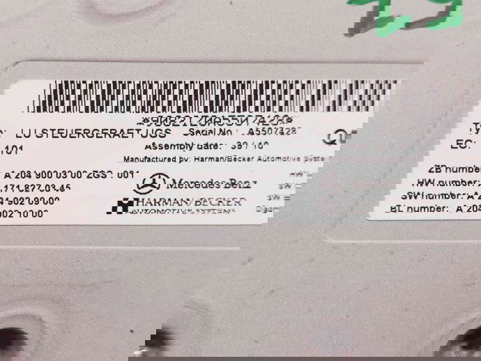  Modul confort Mercedes Clasa C (W204) [Fabr 2007-2014] A2049000300