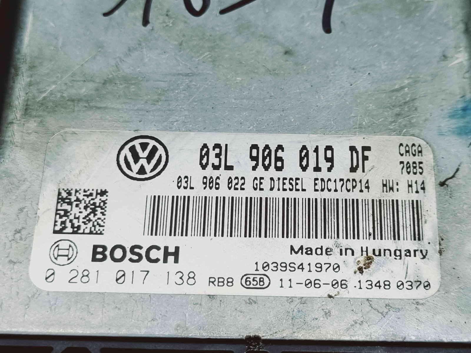 Calculator motor ECU Seat Exeo (3R2) [Fabr 2008-2013] 03l906019df n 0281017138 2.0 TDI CAGA 105KW / 143CP 2.0 TDI CAGA 105KW / 143CP - imagine 2