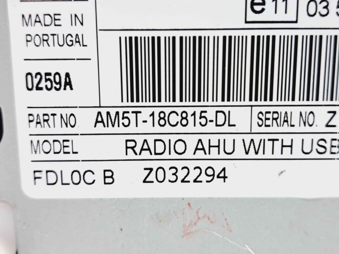  Radio CD Ford Fiesta 6 [Fabr 2008-2019] AM5T-18C815-DL