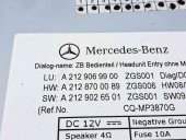  Radio CD Mercedes Clasa E (W207) Coupe [Fabr 2009-2012] A2129069900
