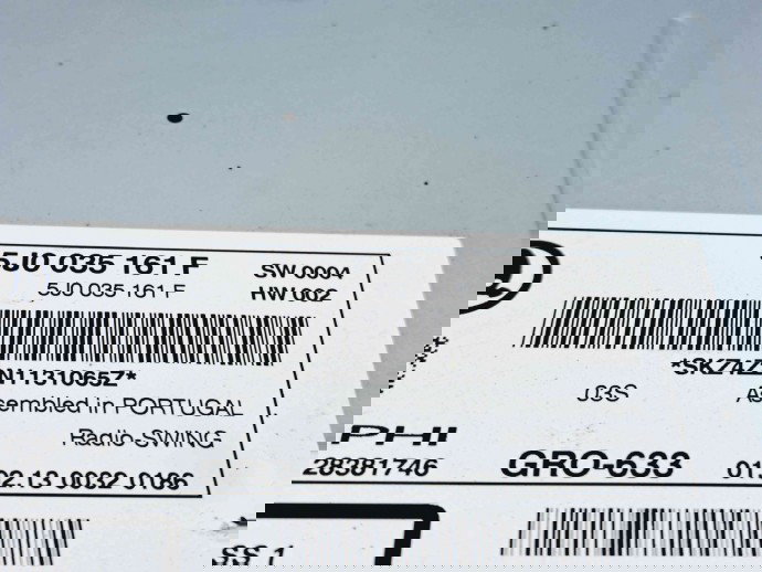  Radio CD Skoda Rapid (NH3) [Fabr 2012-2019] 5J0035161F