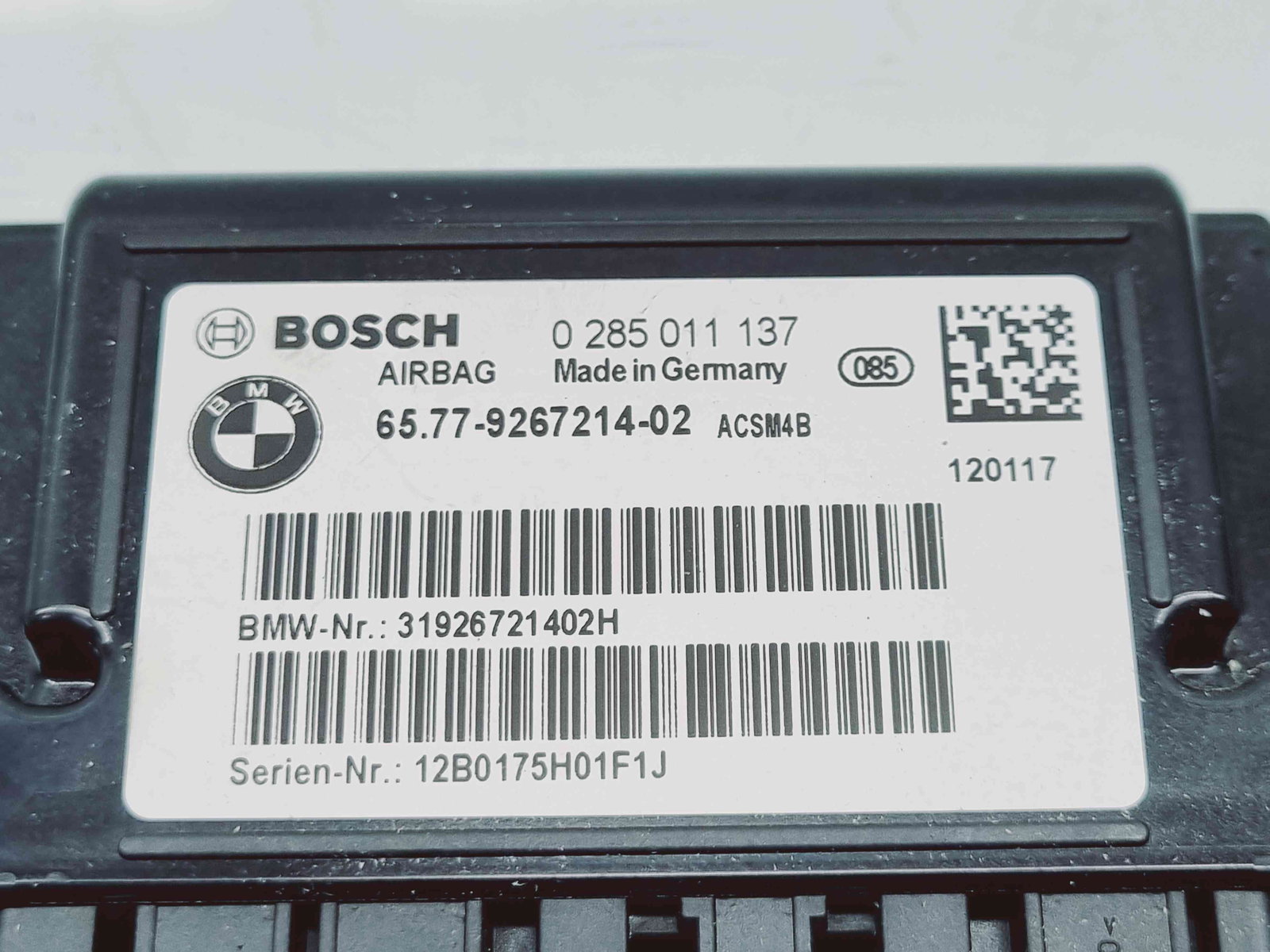 Calculator airbag Bmw 3 (F30) [Fabr 2012-2017] 967214 2.0 N47D 135KW / 184CP 2.0 N47D 135KW / 184CP - imagine 2