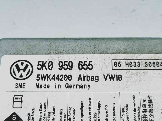 Calculator airbag Volkswagen Golf 6 (5K1) [Fabr 2009-2013] 5K0959655 1.4 Benz CGGA 59KW / 80CP 1.4 Benz CGGA 59KW / 80CP