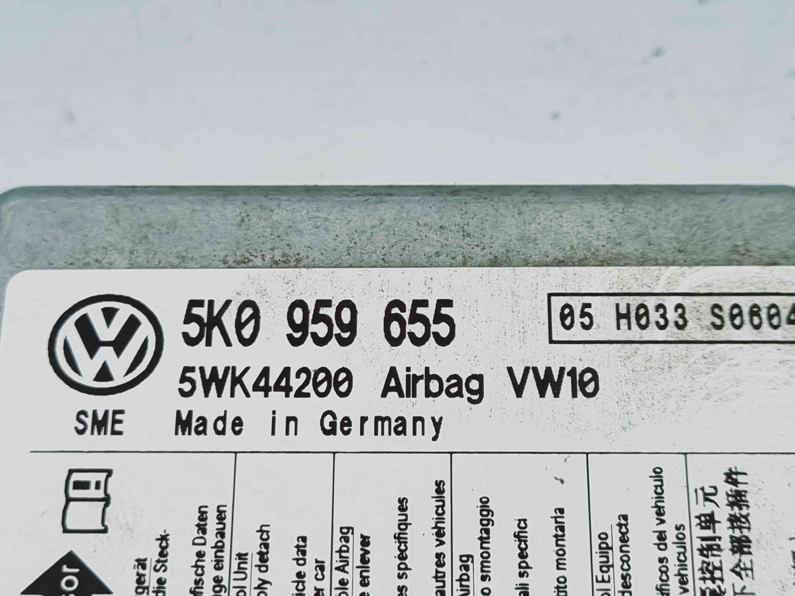 Calculator airbag Volkswagen Golf 6 (5K1) [Fabr 2009-2013] 5K0959655 1.4 Benz CGGA 59KW / 80CP 1.4 Benz CGGA 59KW / 80CP - imagine 2