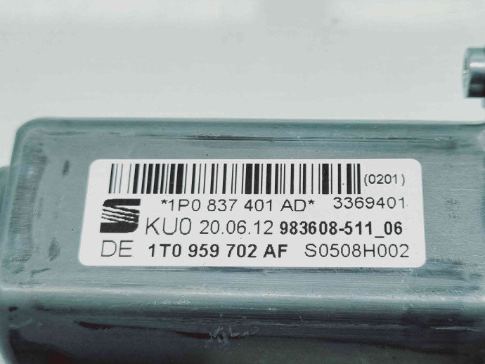 Motoras geam stanga fata Seat Leon (1P1) [Fabr 2005-2011] 1P0837401AD | 3C0959792B