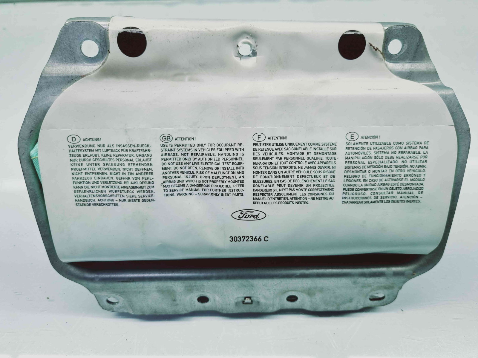 Airbag pasager Ford Kuga I [Fabr 2008-2012] 30372366C - imagine 1