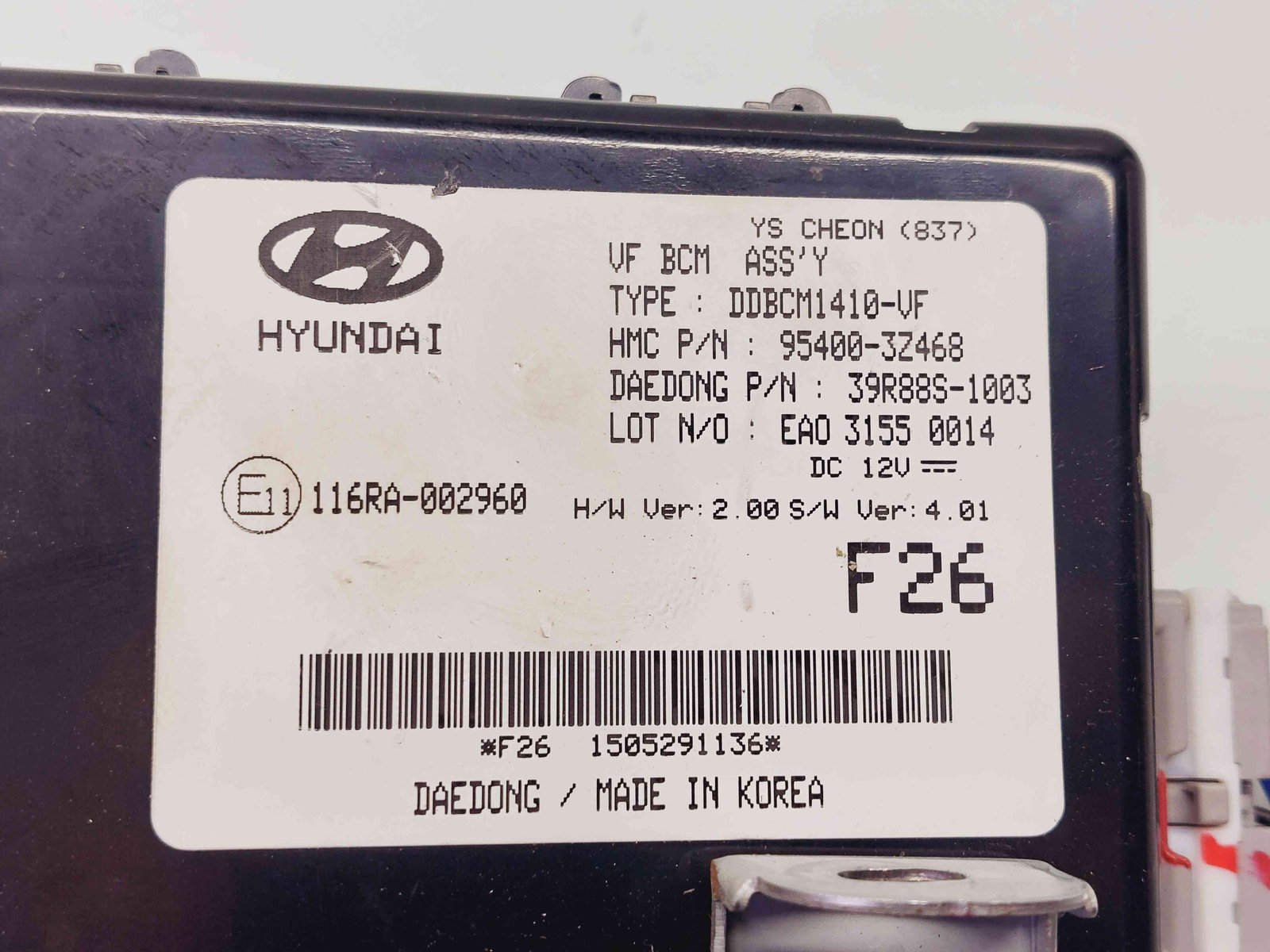 Modul confort Hyundai i40 Wagon [Fabr 2012-2019] 95400-3Z468 - imagine 3