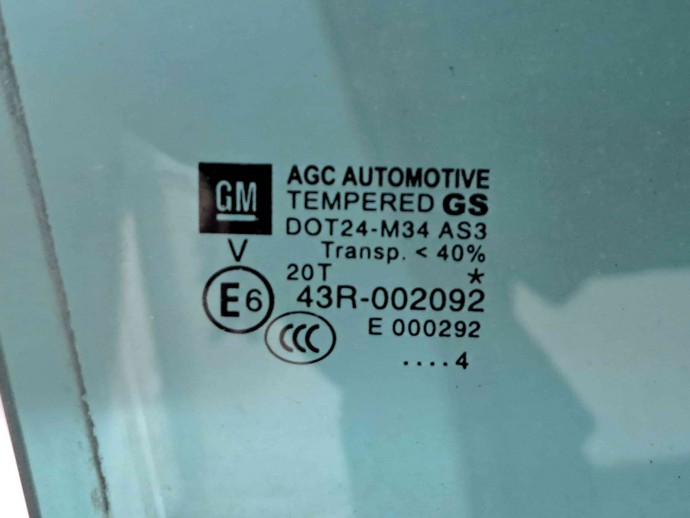 Geam usa dreapta spate Opel Zafira C (P12) [Fabr 2011-2017] OEM