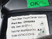  Grila aerisire centrala stanga Opel Astra J [Fabr 2009-2015] 13300564