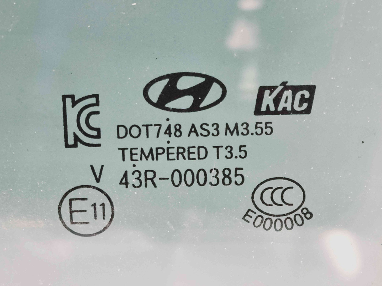 Geam usa stanga spate Hyundai i40 Wagon [Fabr 2012-2019] OEM - imagine 2