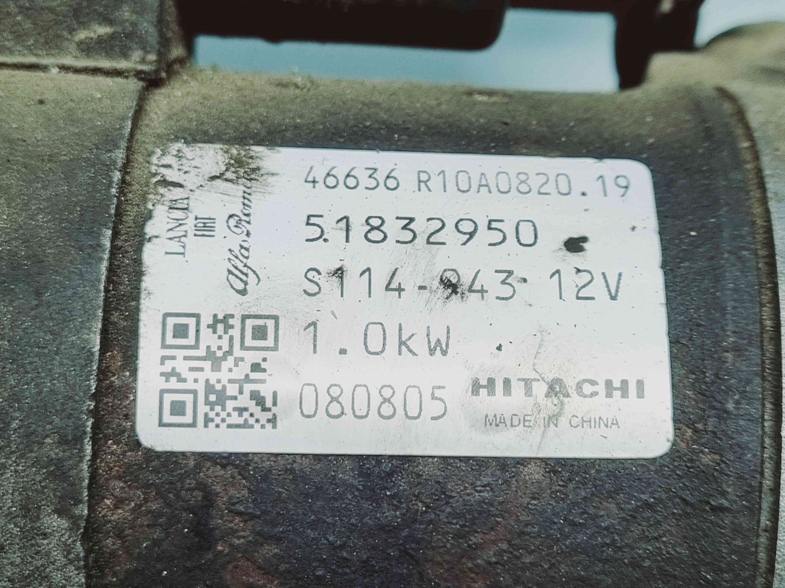 Electromotor 10 dinti Fiat Panda (169) [Fabr 2003-2012] 51832950 1.2 B 475537544KW / 60CP 1.2 B 475537544KW / 60CP - imagine 2