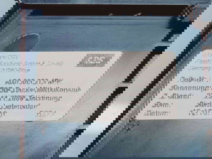   Scrumiera Audi A7 Sportback (4GA) [Fabr 2011-2017] 4G0863273