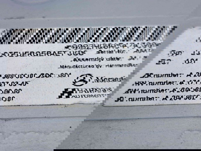  Modul multimedia Mercedes Clasa C (W204) [Fabr 2007-2014] A2049000300