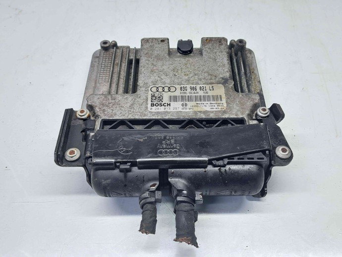 Calculator motor, 03G906021LS, 0281013297, Skoda Superb II (3T4), 1.9 TDI, BXE