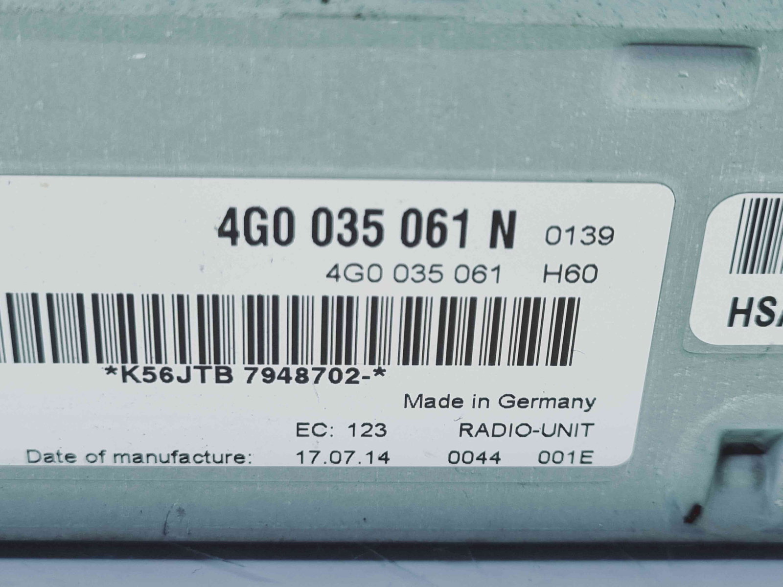 Unitate navigatie Audi A5 Sportback (8TA) [Fabr 2009-2015] 4G0035061N - imagine 2