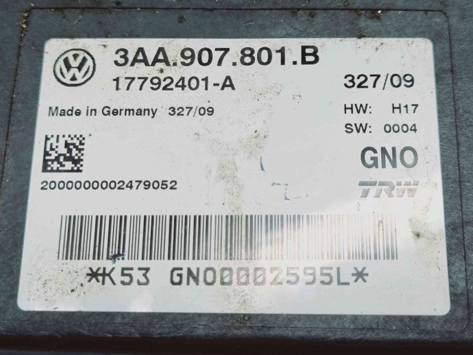 Calculator frana de mana Volkswagen Passat CC (357) [Fabr 2008-2012] 3AA907801B 2.0 TDI CBAB 103KW / 140CP