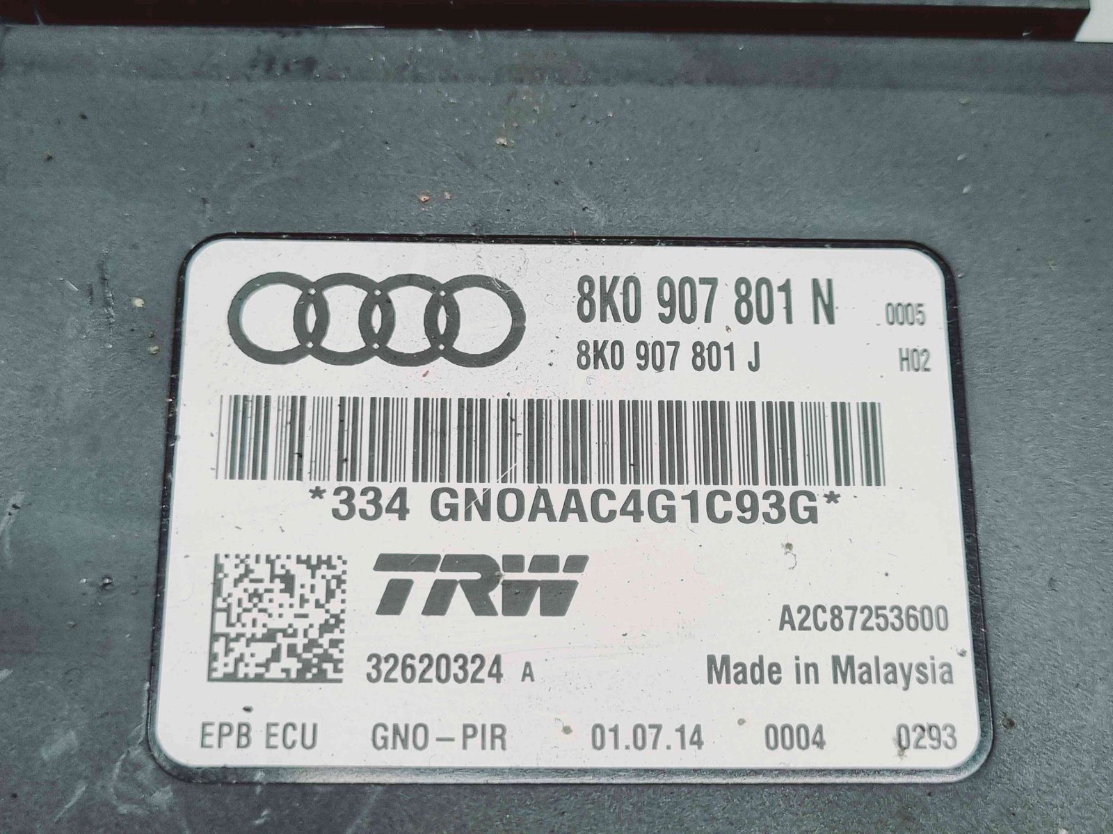 Calculator frana de mana AUDI A4 (8K2, B8.5) Facelift [Fabr 2008-2015] 8K0907801N 2.0 TDI CSUB 100KW / 134CP - imagine 3