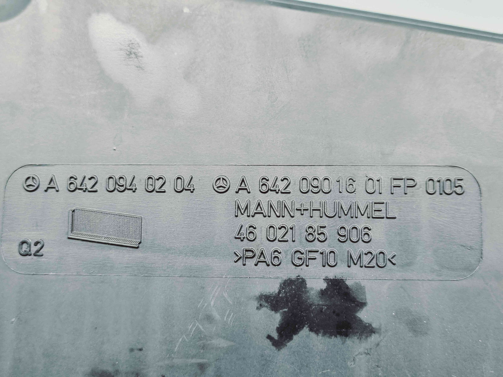 Carcasa filtru aer Mercedes Clasa GLK (X204) [Fabr 2008-prezent] A6420940204 3.0 CDI 642961 165KW / 225CP 3.0 CDI 642961 165KW / 225CP - imagine 2