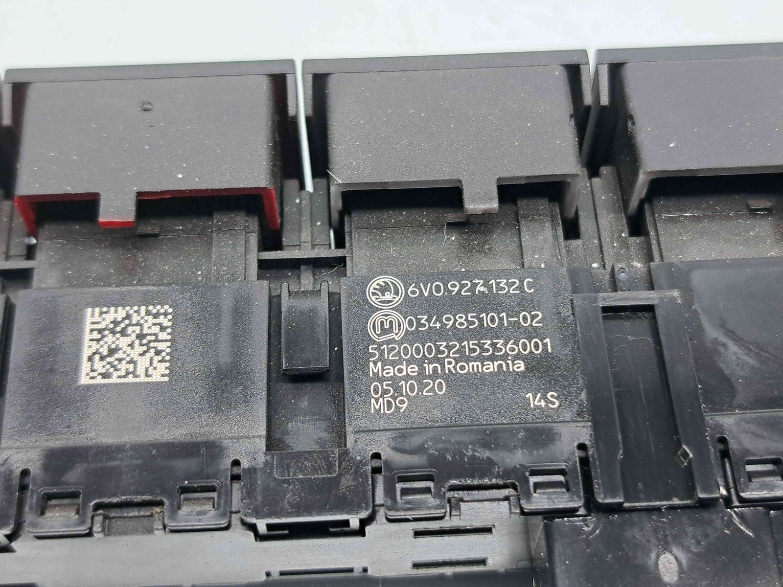 Butoane comenzi consola centrala Skoda Fabia 3 Combi (NJ5) [Fabr 2014-2022] 6V0927132C - imagine 6