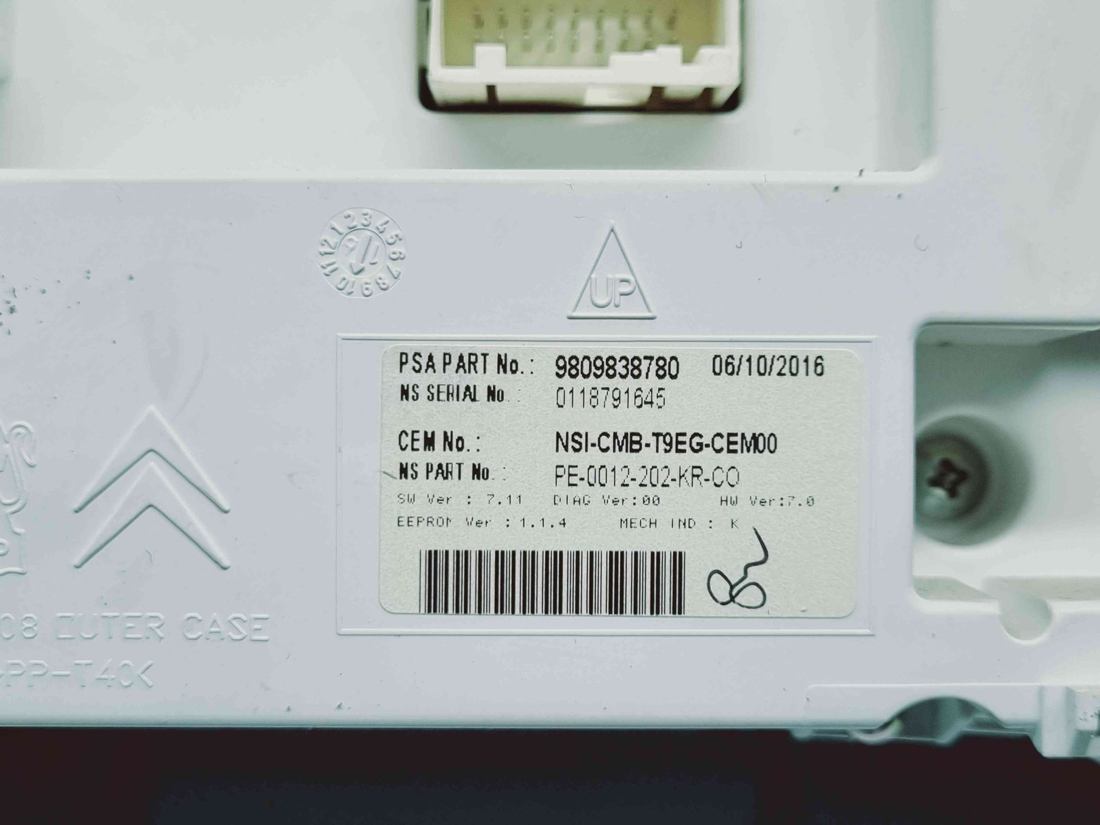 Ceas bord Peugeot 308 (II) SW [Fabr 2013-prezent] 9809838780 - imagine 4