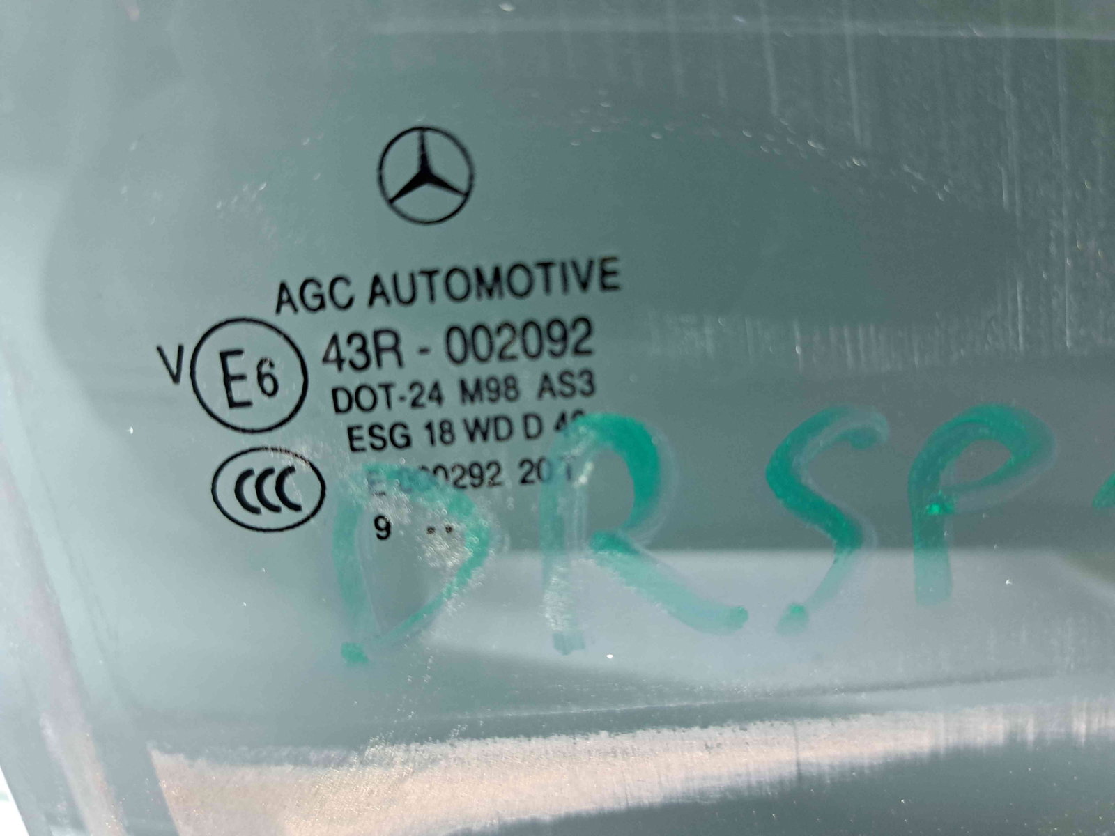 Geam usa dreapta spate Mercedes Clasa GLK (X204) [Fabr 2008-prezent] OEM - imagine 2