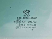 Geam usa dreapta spate Peugeot 2008 [Fabr 2013-prezent] OEM