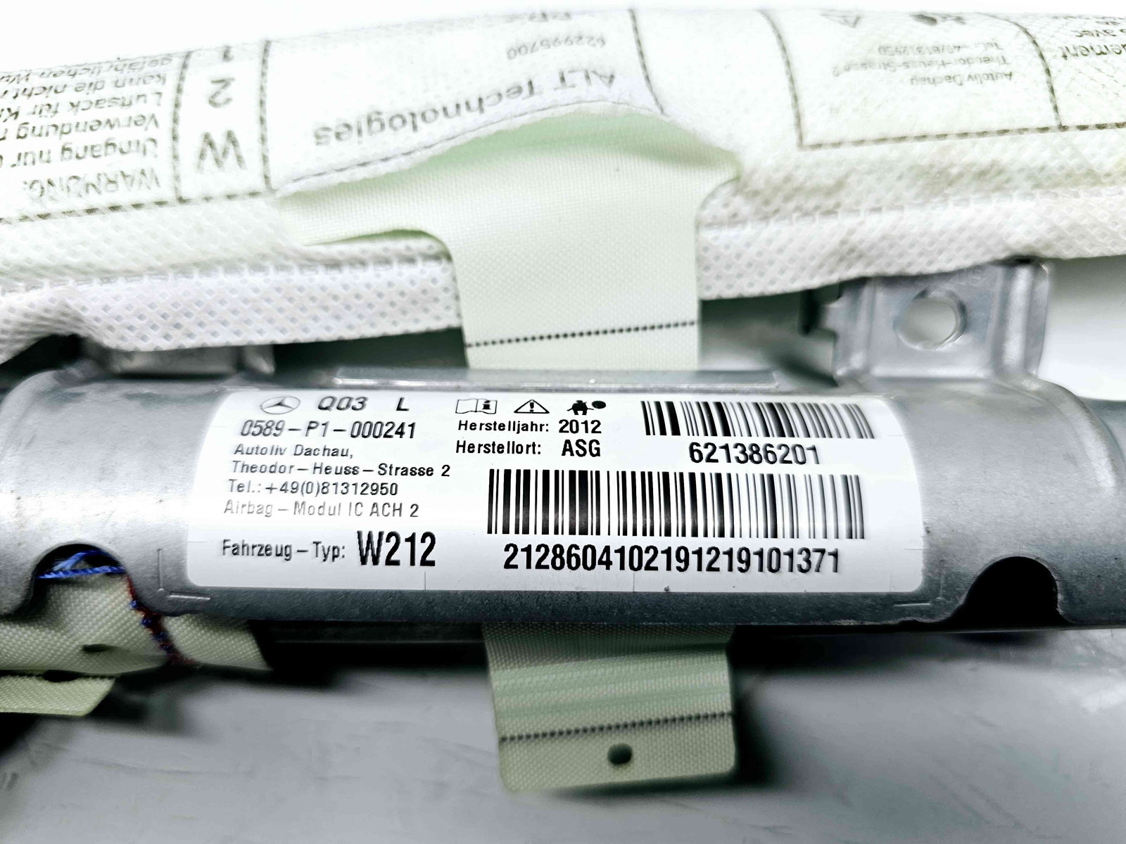 Airbag cortina stanga Mercedes Clasa E (W212) AMG [Fabr 2009-2016] 2128604102 - imagine 3