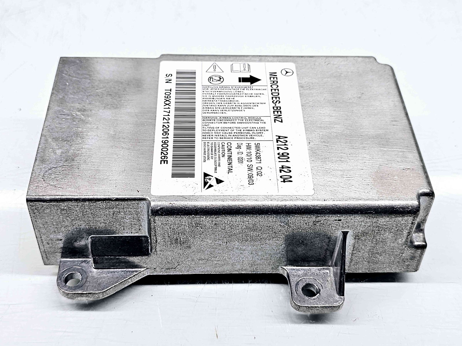 Calculator airbag Mercedes Clasa E (W212) AMG [Fabr 2009-2016] A2129014204 2.2 CDI 651924 125KW / 170CP 2.2 CDI 651924 125KW / 170CP - imagine 1