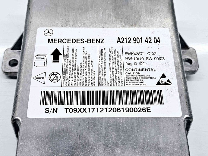 Calculator airbag Mercedes Clasa E (W212) AMG [Fabr 2009-2016] A2129014204 2.2 CDI 651924 125KW / 170CP 2.2 CDI 651924 125KW / 170CP