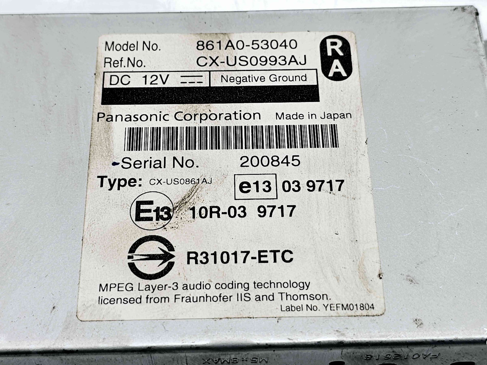 Modul multimedia LEXUS IS II (GSE2, ALE2, USE2) [Fabr 2005-2013] 861A0-53040 - imagine 4