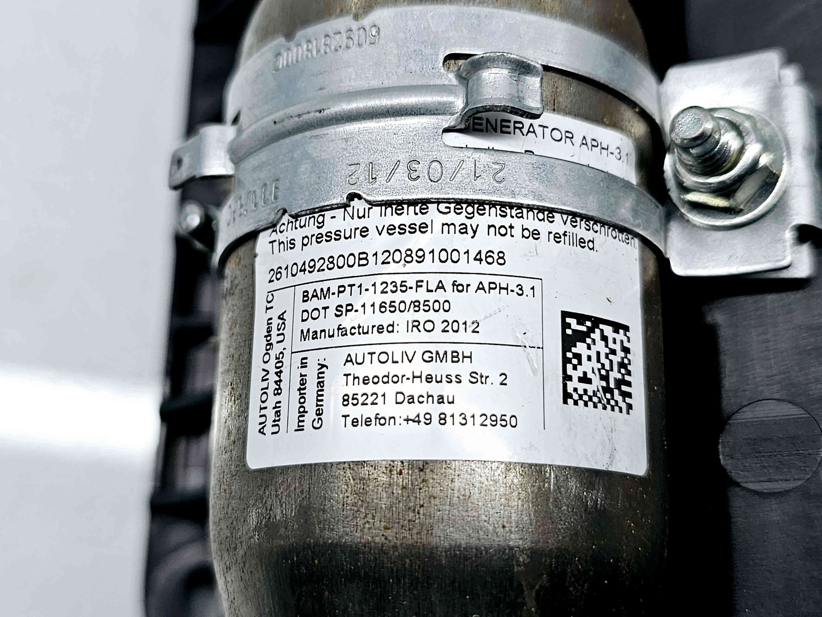 Airbag pasager Opel Astra J [Fabr 2009-2015] 12847035 - imagine 5