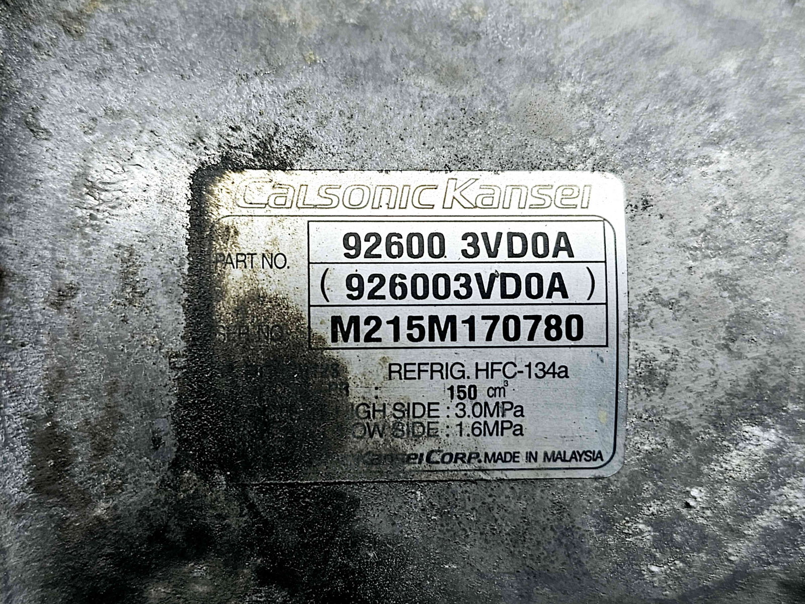 Compresor clima Nissan Juke [Fabr 2010-2014] Facelift 926003VD0A 1.5 DCI K9K 81KW / 110CP 1.5 DCI K9K 81KW / 110CP - imagine 4