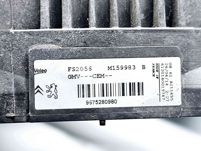 Electroventilator Peugeot 2008 [Fabr 2013-prezent] 967580980 1.2 Benz EB2 60KW / 82CP 1.2 Benz EB2 60KW / 82CP