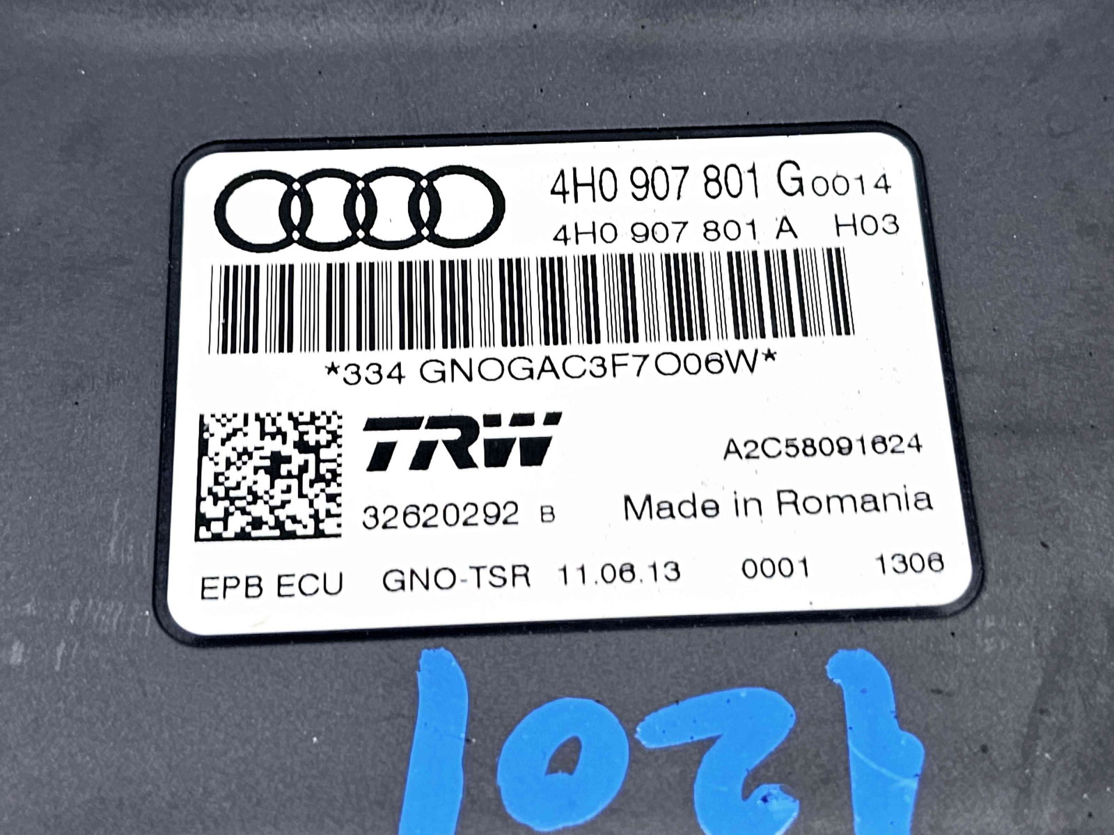 Calculator frana de mana Audi A6 (4G2, C7) [Fabr 2012-2017] 4H0907801G 2.0 TDI CGLC 130KW / 177CP 2.0 TDI CGLC 130KW / 177CP - imagine 2