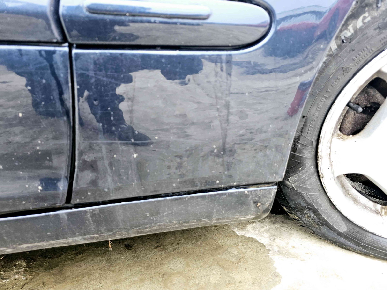 Aripa dreapta fata Mercedes Clasa C (W204) [Fabr 2000-2007] 189 NEGRU SMARALD - imagine 3