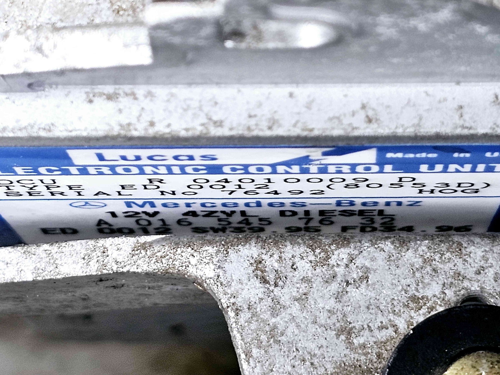 Calculator motor ECU Mercedes Clasa C (W202) [Fabr 1993-2000] A0165457632 2.2 02014861 70KW / 95CP 2.2 02014861 70KW / 95CP - imagine 2